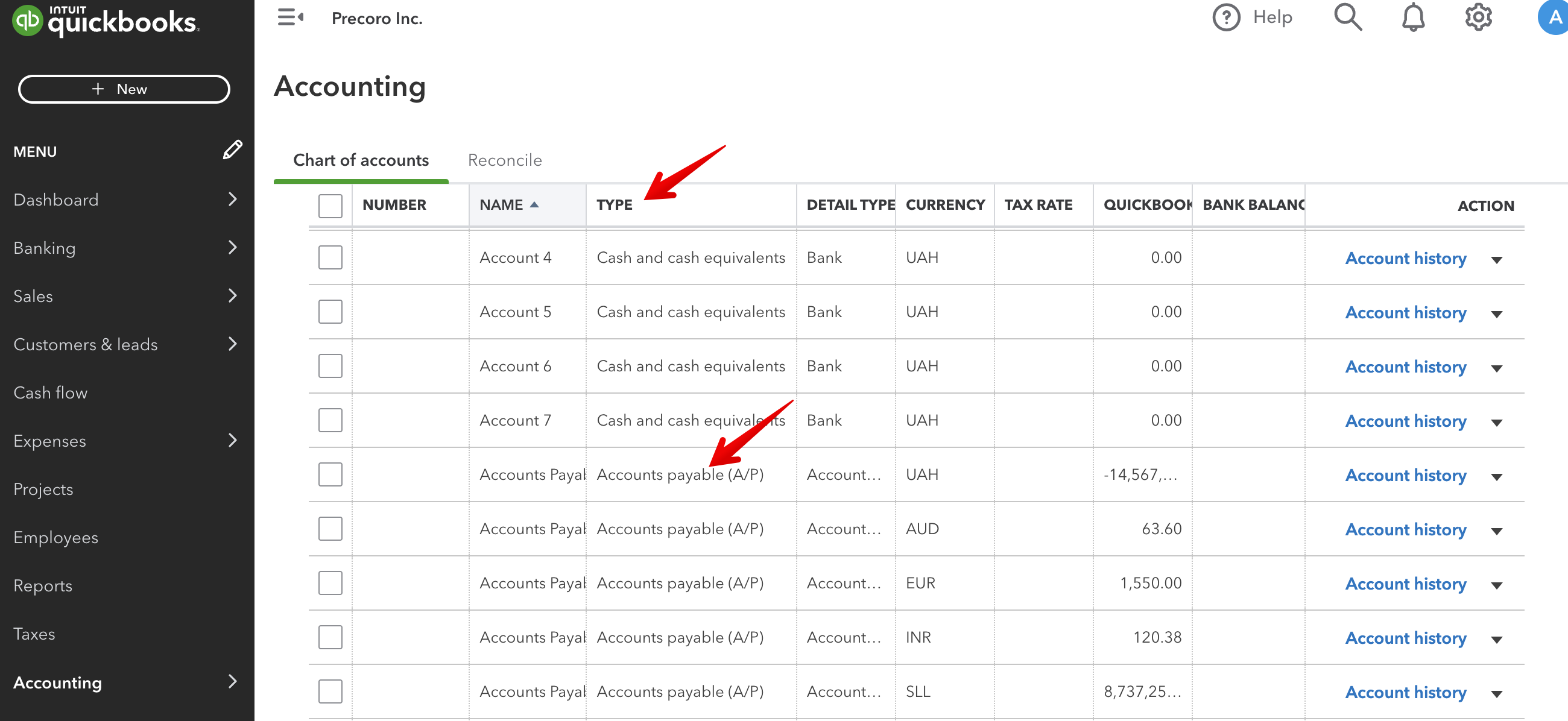 Chart Of Account Validator 